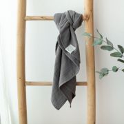 cocoome_Babytuch_Musselin_Spucktuch_Stilltuch_Schmusetuch_Pucktuch_Babydecke_dunkelgrau