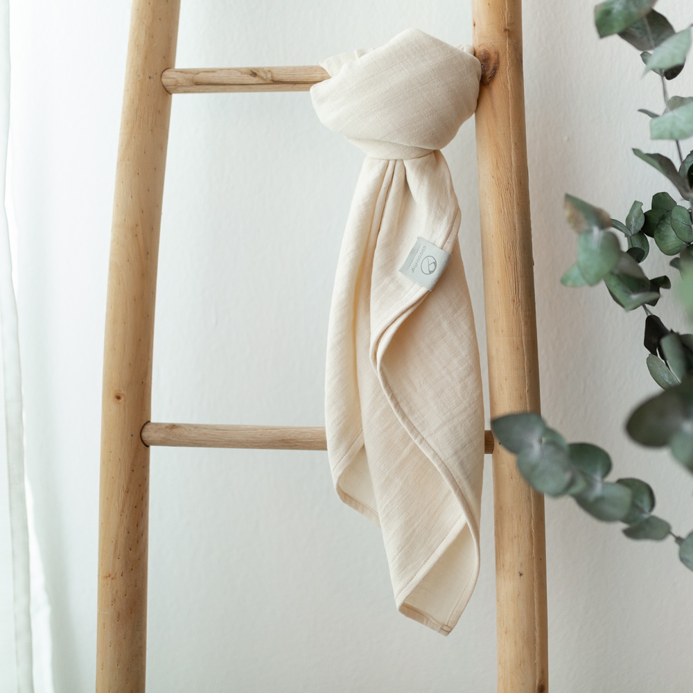 cocoome_Babytuch_Musselin_Spucktuch_Stilltuch_Schmusetuch_Pucktuch_Babydecke_natur