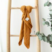 cocoome_Babytuch_Musselin_Spucktuch_Stilltuch_Schmusetuch_Pucktuch_Babydecke_ocker