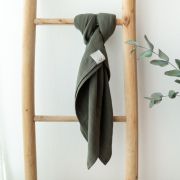 cocoome_Babytuch_Musselin_Spucktuch_Stilltuch_Schmusetuch_Pucktuch_Babydecke_oliv