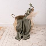 elastisches Baby Tragetuch in der Farbe oliv