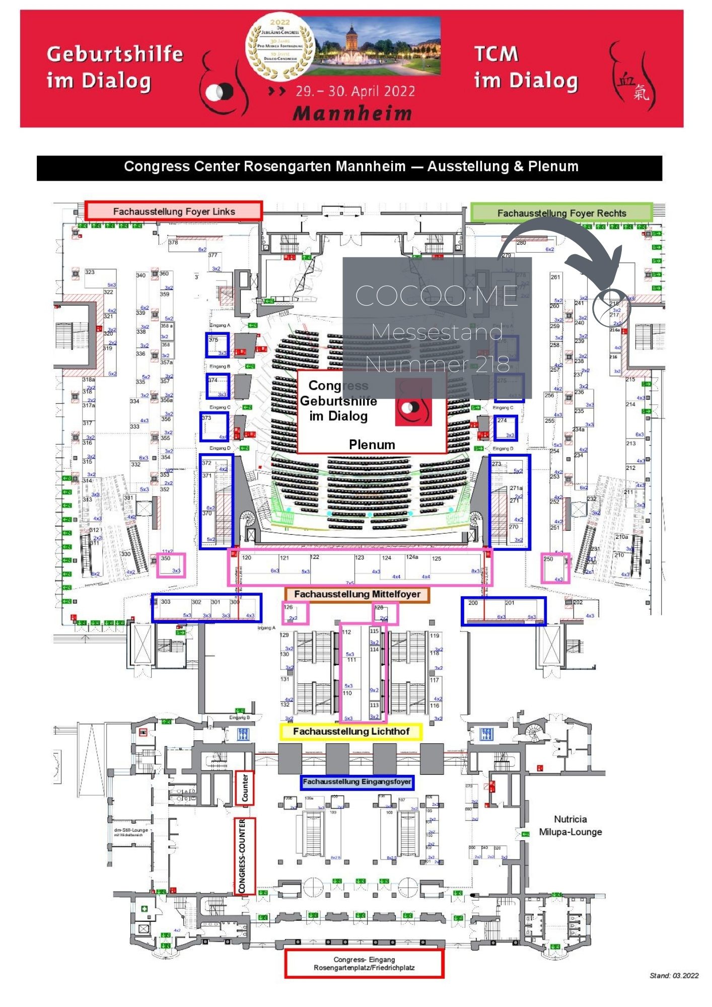 COCOO·ME Messestand Mannheim Nr 218 COCOO·ME Messestand Mannheim Nr 218