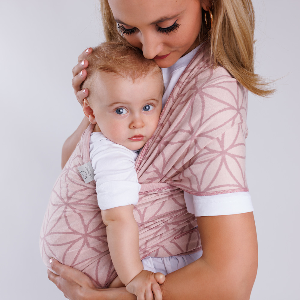 cocoome sling tragetuch lotus rose 2