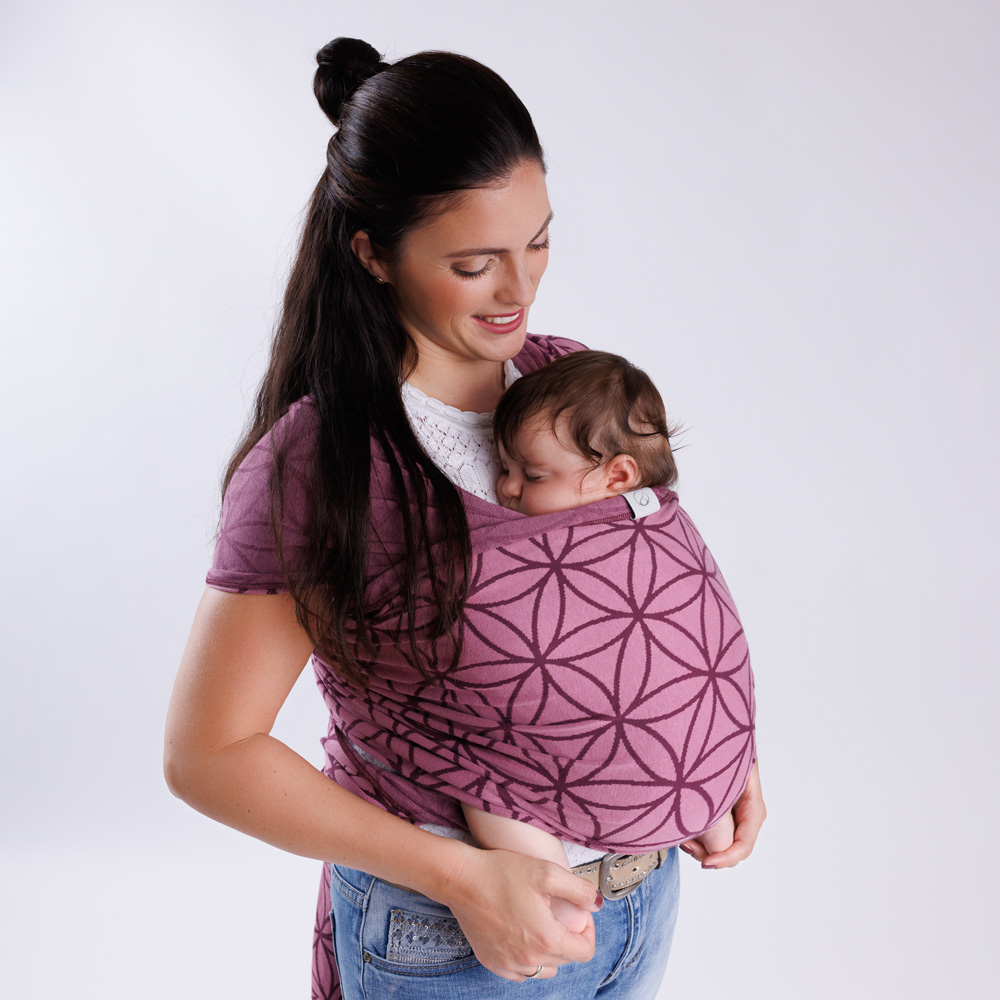 tragetuch sling lotus beere 3