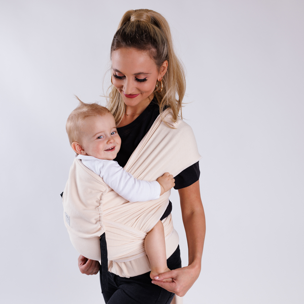 cocoome babytrage helium halfbukle elfenbein
