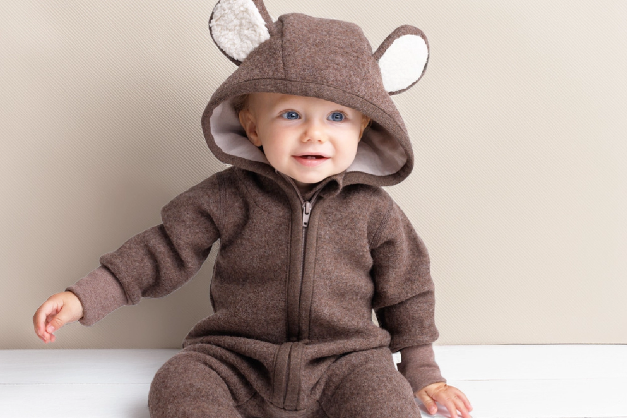 cocoo-me® Bébé Combinaison en laine foulée Animaux